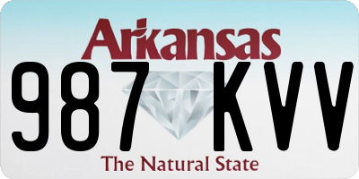 AR license plate 987KVV