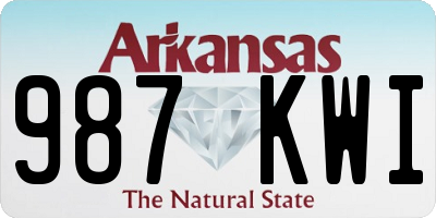 AR license plate 987KWI