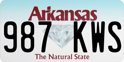 AR license plate 987KWS