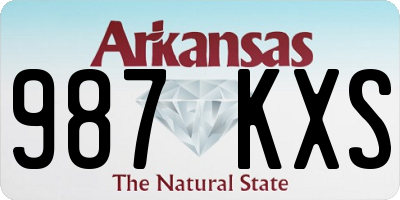 AR license plate 987KXS