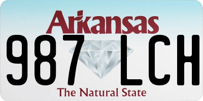 AR license plate 987LCH