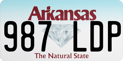 AR license plate 987LDP