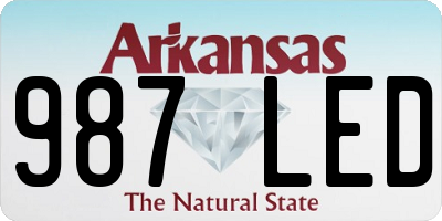 AR license plate 987LED