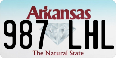 AR license plate 987LHL