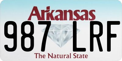 AR license plate 987LRF