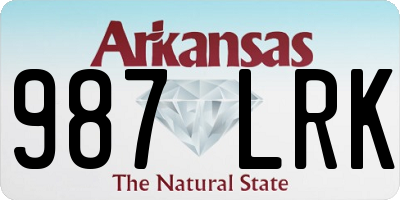 AR license plate 987LRK