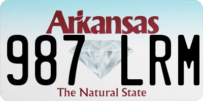 AR license plate 987LRM