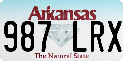 AR license plate 987LRX