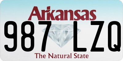 AR license plate 987LZQ