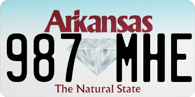 AR license plate 987MHE