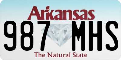 AR license plate 987MHS