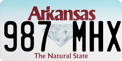 AR license plate 987MHX