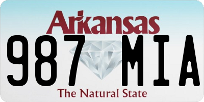 AR license plate 987MIA