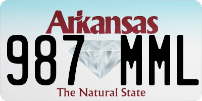 AR license plate 987MML