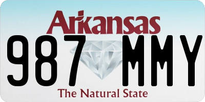 AR license plate 987MMY