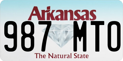 AR license plate 987MTO