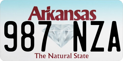 AR license plate 987NZA