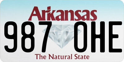 AR license plate 987OHE