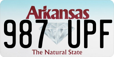 AR license plate 987UPF