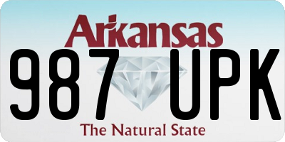 AR license plate 987UPK