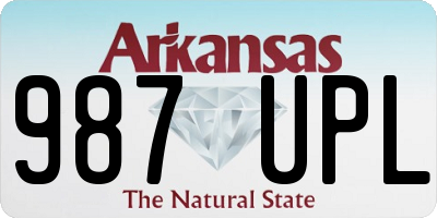 AR license plate 987UPL