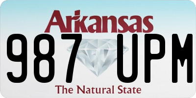 AR license plate 987UPM