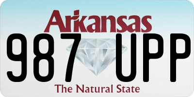 AR license plate 987UPP