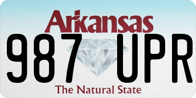 AR license plate 987UPR