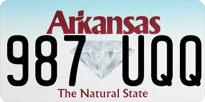 AR license plate 987UQQ