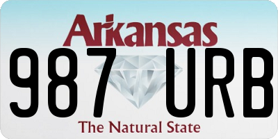 AR license plate 987URB