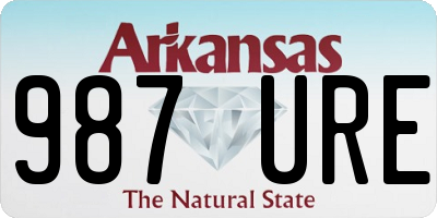 AR license plate 987URE