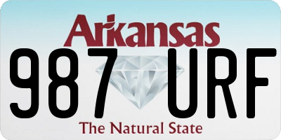AR license plate 987URF