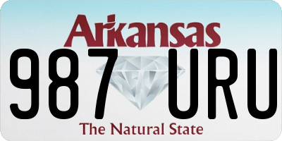 AR license plate 987URU