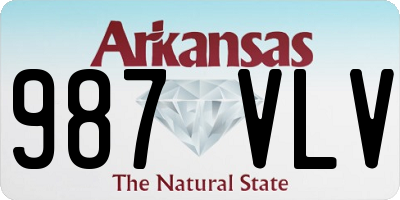 AR license plate 987VLV