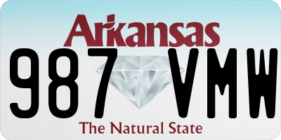 AR license plate 987VMW