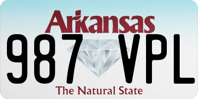 AR license plate 987VPL