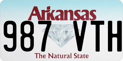 AR license plate 987VTH
