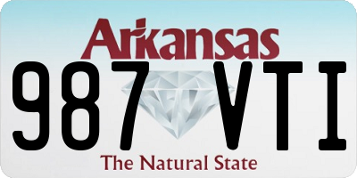 AR license plate 987VTI