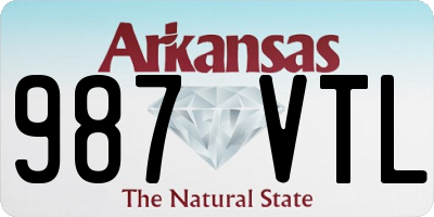 AR license plate 987VTL
