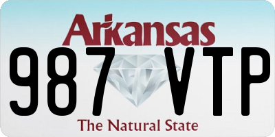 AR license plate 987VTP