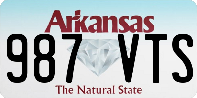 AR license plate 987VTS