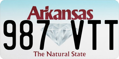 AR license plate 987VTT