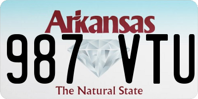 AR license plate 987VTU
