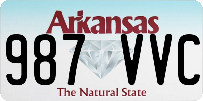 AR license plate 987VVC