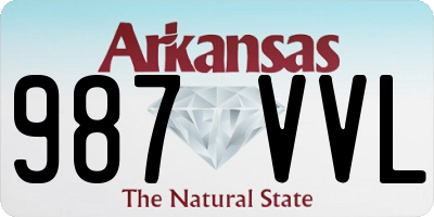 AR license plate 987VVL