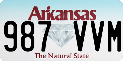 AR license plate 987VVM
