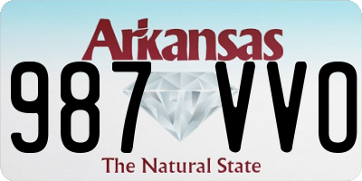 AR license plate 987VVO