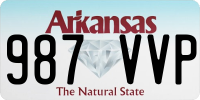AR license plate 987VVP