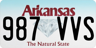 AR license plate 987VVS