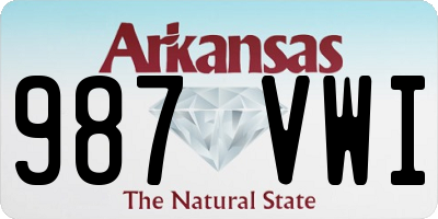 AR license plate 987VWI